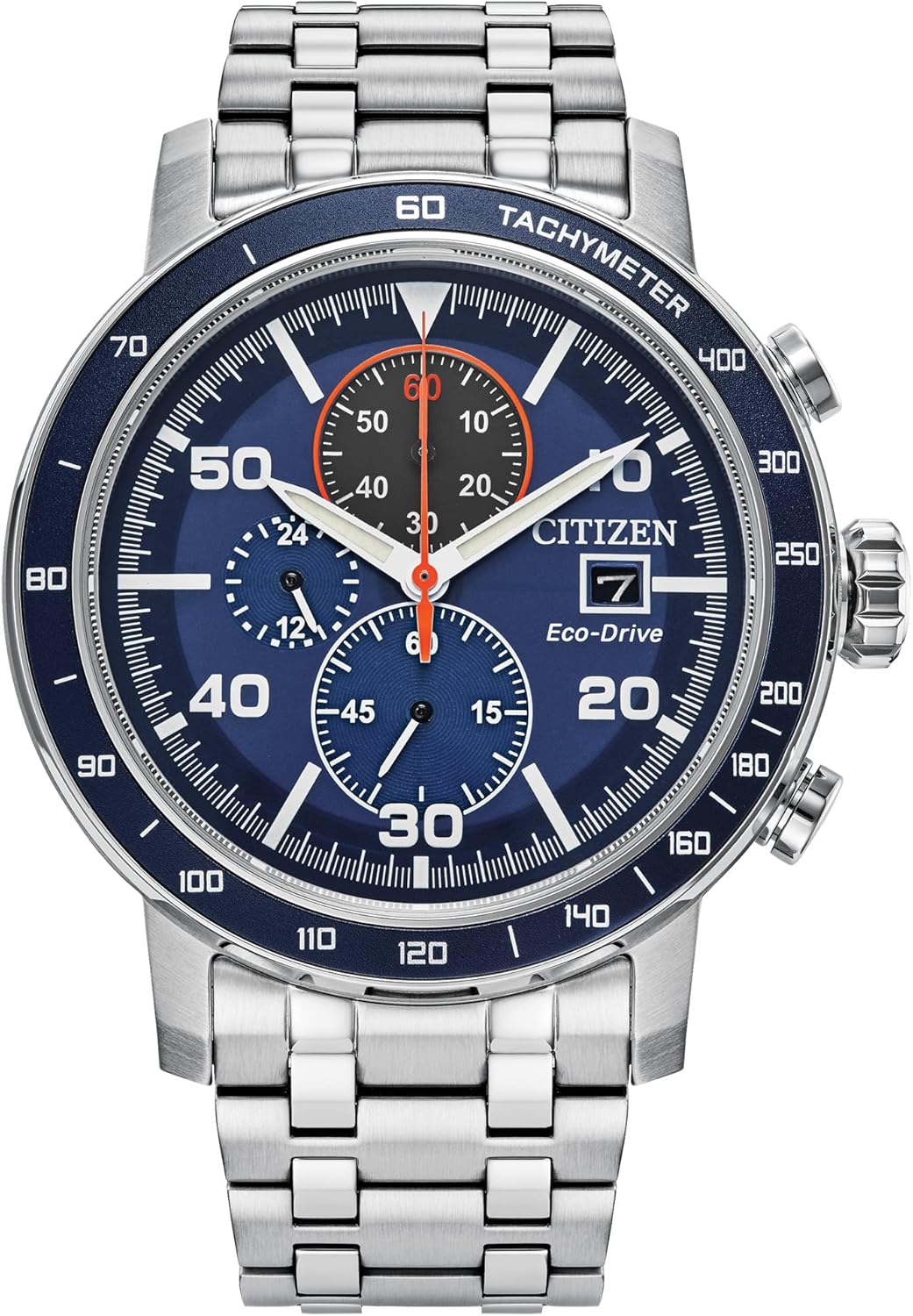 Citizen Men's Eco-Drive Sport Casual Brycen Weekender Chronograph Watch, 12/24 Hour Time, Date, Tachymeter, Luminous Hands