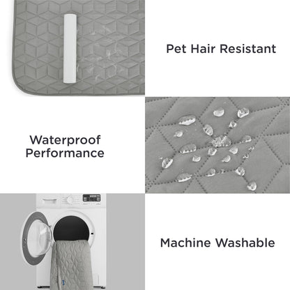 Bedsure 100% Waterproof Couch Cover for Dogs Washable - Non Slip Waterproof Dog Blanket for Couch Sofa, Lightweight Furniture Protector Durable for Pet Cat Puppy with Non-Slip Bottom, Grey, 30x70IN